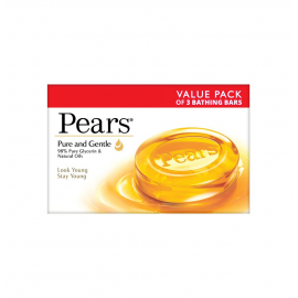 Pears Pure And Gentle (3*125Gm) 1 Pack